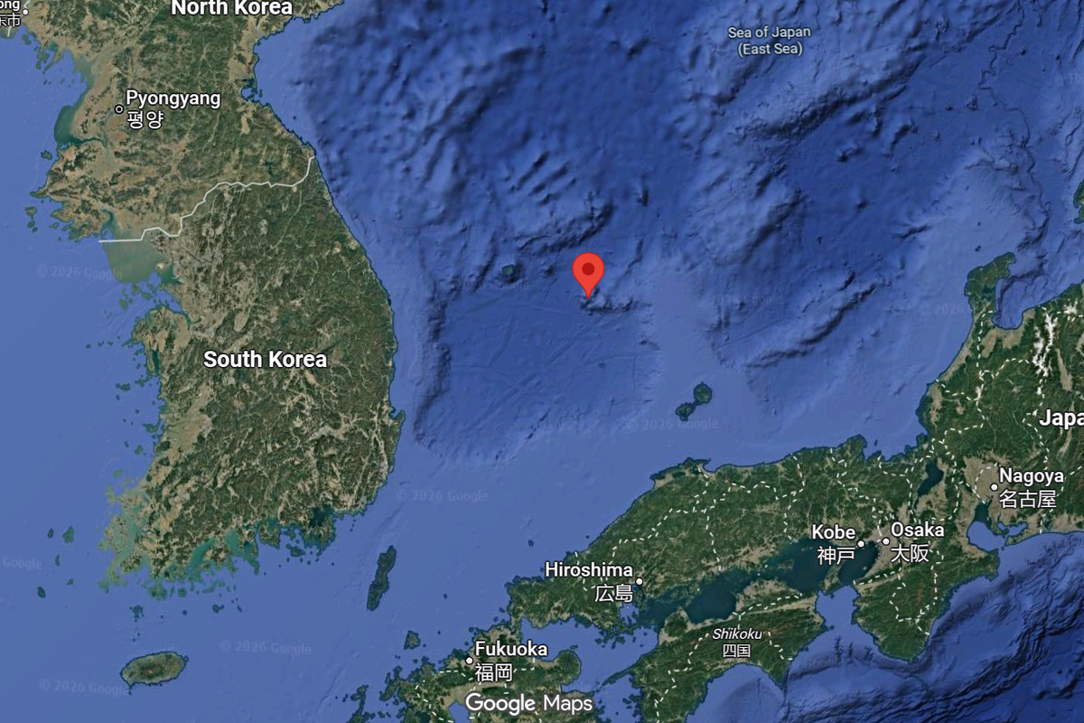 Lokasi hilangnya  awak kapal asal Indonesia. (KOMPAS)