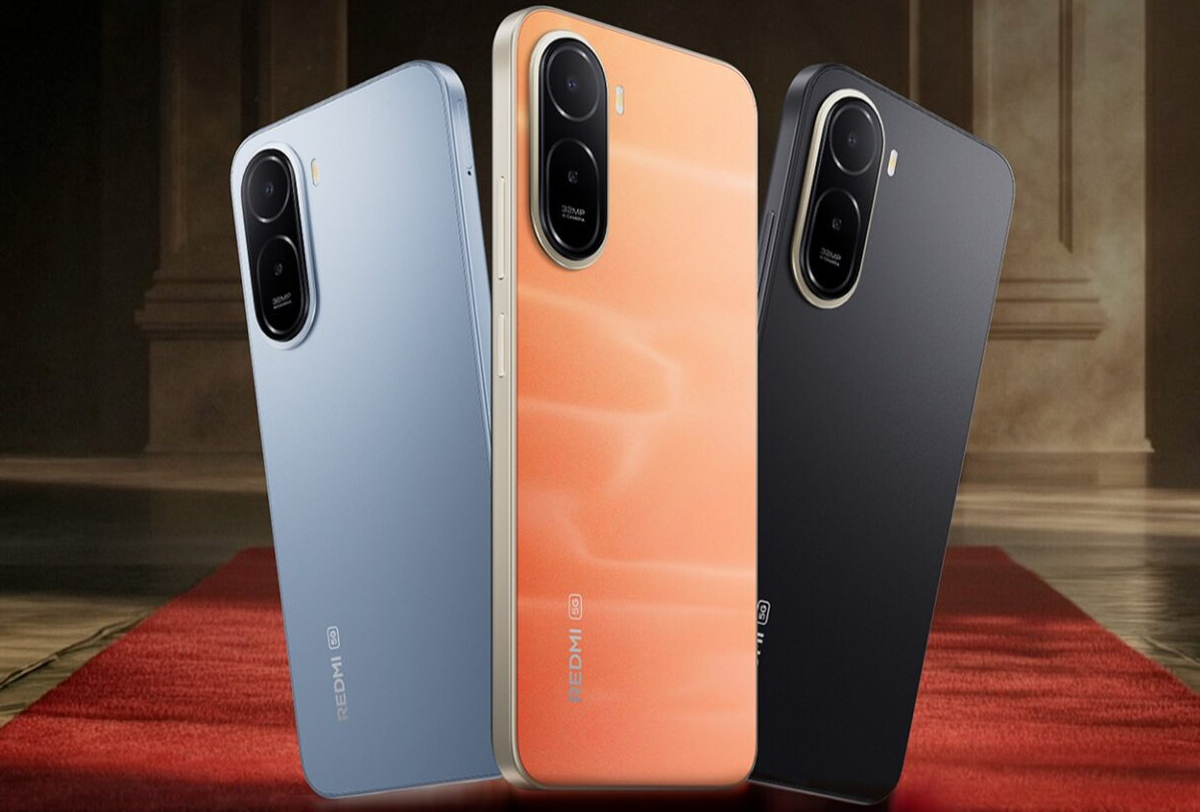 Smartphone Redmi A7 Pro 5G dengan desain kamera belakang yang mewah, menampilkan layar besar 6,9 inci dan varian warna modern.