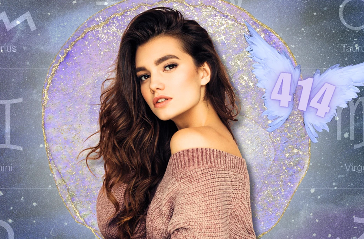 Ilustrasi energi kosmik dan simbol zodiak yang melambangkan pemulihan jati diri dan keseimbangan mental pada Angel Number Day 4/14.