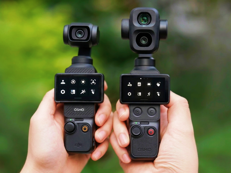 Bocoran desain DJI Osmo Pocket 4 Pro dengan dual kamera yang dilengkapi lensa telefoto khusus dan gimbal mekanis 3-axis.